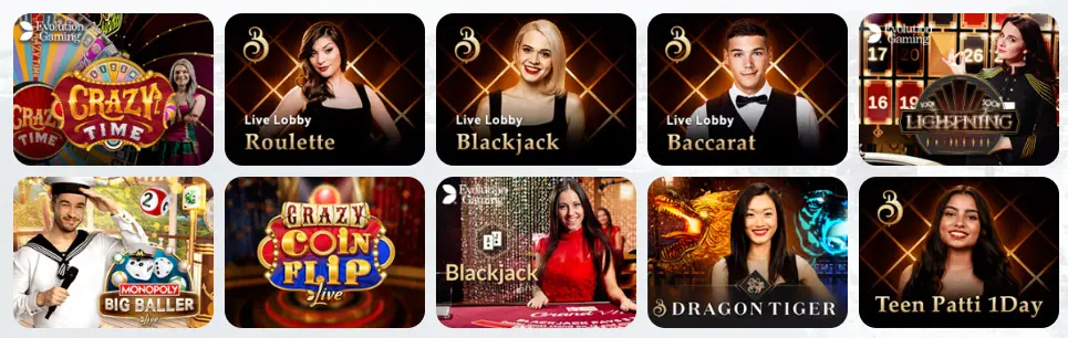 Jeux de casino en direct CHIPS GG CASINO