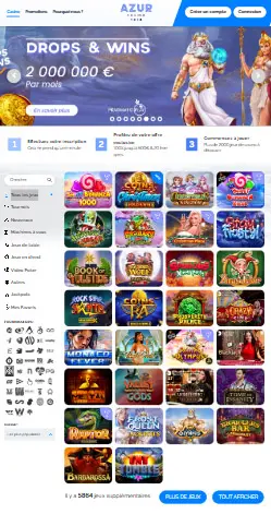 l'application et interface CHIPS GG CASINO
