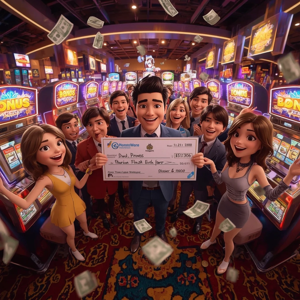 bonus dans les mains de l'homme au casino CHIPS GG CASINO