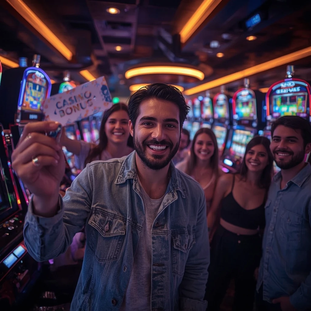 personne tenant un bonus - Chips GG Casino